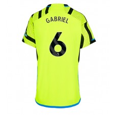 Arsenal Gabriel Magalhaes #6 Bortedrakt Kvinner 2023-24 Kortermet